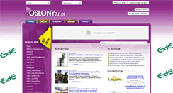 Desktop Screenshot of oslony21.pl